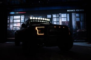 Ford Raptor LED Light Bar - Overhead - KC HiLiTES - Pro6 Gravity 9-Light Combo - Black - `15-`20